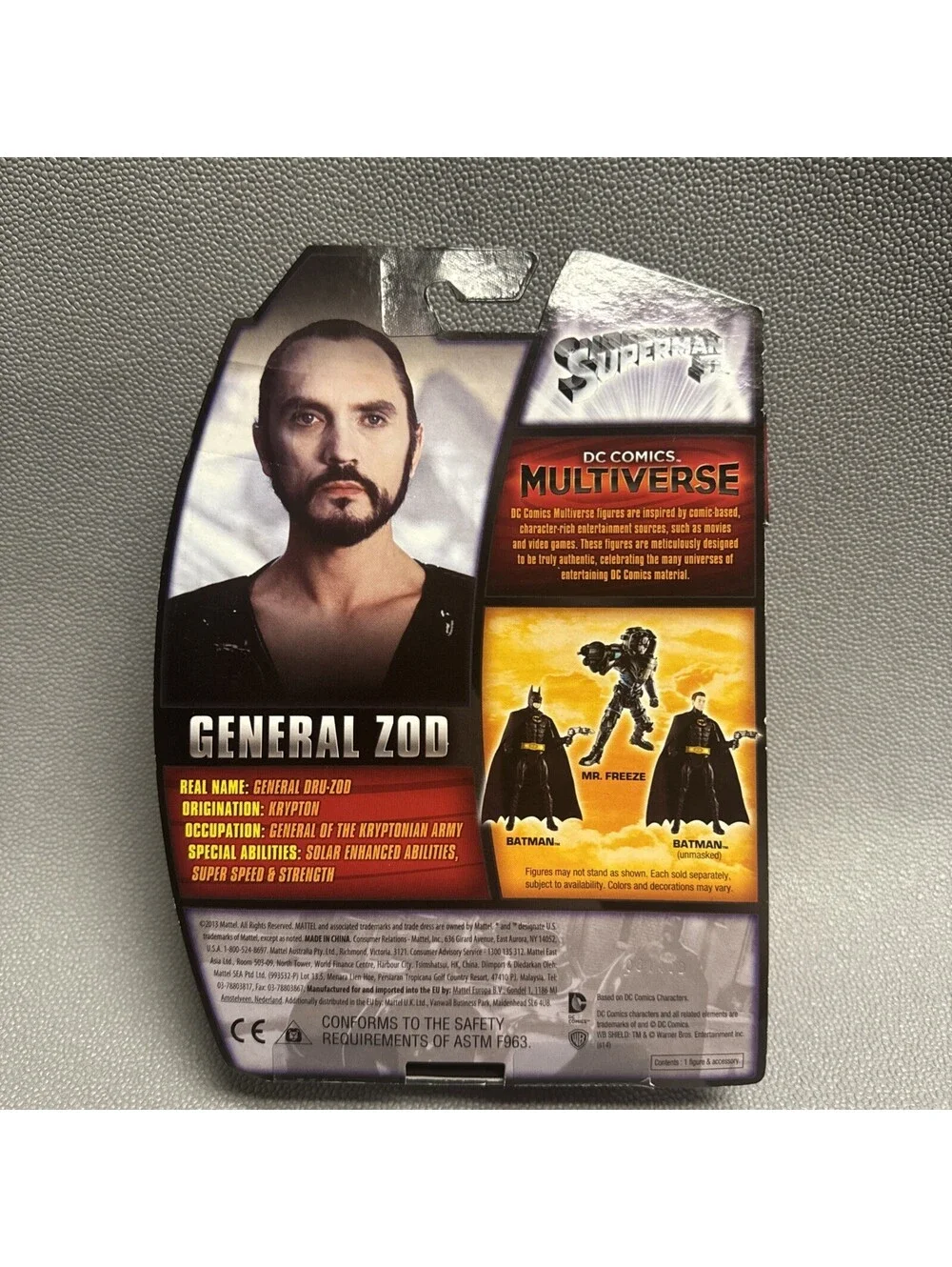 DC Multiverse Superman II GENERAL ZOD 4” Action figure Mattel Adult Collector
